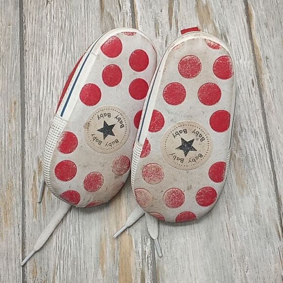 Converse Baby Soft Canvas Shoes Size 2 - Picture 3 of 4